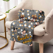 Load image into Gallery viewer, Personalized Mickey Mouse Blanket Custom Name Gift for Kids