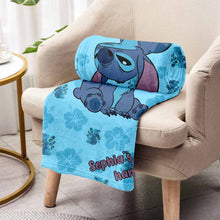 Load image into Gallery viewer, Personalized Ohana Blanket Custom Name Gift for Kids