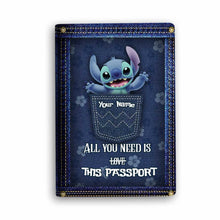 Load image into Gallery viewer, Personalized Ohana Passport Holder Custom Name Travel Gift