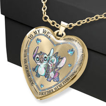 Load image into Gallery viewer, Personalized Ohana Heart Pendant Necklace for Couples - Custom Engraved Gift