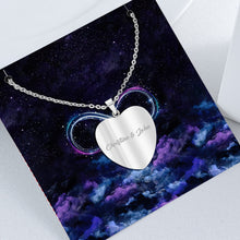 Load image into Gallery viewer, Personalized Ohana Heart Pendant Necklace for Couples - Custom Engraved Gift