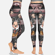 Load image into Gallery viewer, Personalized Pink Mouse Ears Hollow Tank Top & Leggings Set