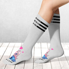 Load image into Gallery viewer, Personalized Ohana Socks Custom Name Gift for Couples