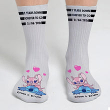 Load image into Gallery viewer, Personalized Ohana Socks Custom Name Gift for Couples