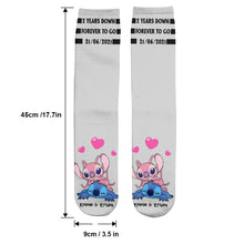 Load image into Gallery viewer, Personalized Ohana Socks Custom Name Gift for Couples
