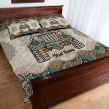 Load image into Gallery viewer, Personalized Car Quilt Set Custom Name for Jeep Lovers