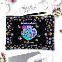 Load image into Gallery viewer, Custom Weed Pouch with Name for Travel & Cosmetics Gift