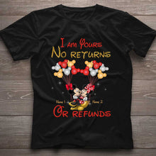 Load image into Gallery viewer, Personalized Couple T-Shirt & Hoodie with Custom Names Gift