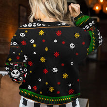 Load image into Gallery viewer, Personalized Nightmare Before Christmas Sweater Custom Name Holiday Gift