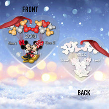 Load image into Gallery viewer, Personalized Christmas Couple Transparent Ornament Custom Names Gift