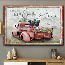 Load image into Gallery viewer, Personalized Canvas Art All of Me Loves All of You Gift for Couple Anniversary