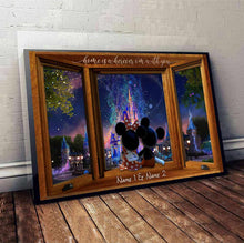 Load image into Gallery viewer, Personalized Mouse Poster Home Is Wherever I Am Gift for Couple