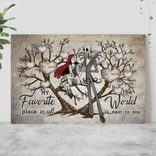 Load image into Gallery viewer, Personalized Nightmare Before Christmas Poster Gift for Couples