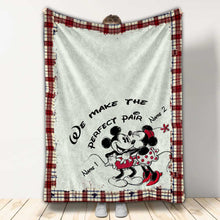 Load image into Gallery viewer, Personalized Couple Blanket with Names | Perfect Pair Gift