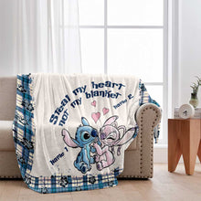 Load image into Gallery viewer, Personalized Couple Blanket Steal My Heart Custom Names Gift