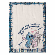 Load image into Gallery viewer, Personalized Couple Blanket Steal My Heart Custom Names Gift