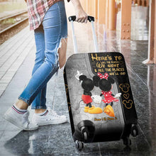 Load image into Gallery viewer, Personalized Mickey Mouse Luggage Cover Custom Name Gift for Couples