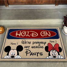 Load image into Gallery viewer, Personalized Couple Mouse Doormat Custom Name Gift for Anniversary