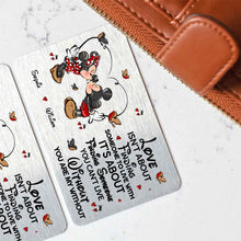Load image into Gallery viewer, Personalized Wallet Insert Card for Couples Custom Love Message Gift