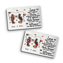 Load image into Gallery viewer, Personalized Wallet Insert Card for Couples Custom Love Message Gift