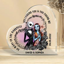 Load image into Gallery viewer, Personalized Heart Acrylic Plaque Custom Gift for Couples Wedding Anniversary