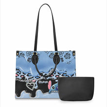 Load image into Gallery viewer, Personalized Leather Handbag with Ohana Design for Mom