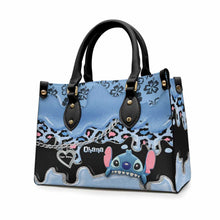 Load image into Gallery viewer, Personalized Leather Handbag with Ohana Design for Mom