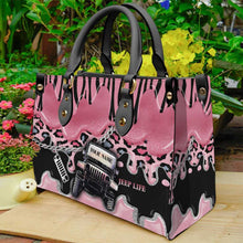 Load image into Gallery viewer, Personalized Leather Handbag Custom Name Gift for Women