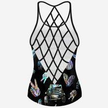 Load image into Gallery viewer, Personalized Women's Cross Tank Top & Shorts Set | Custom Name Gift