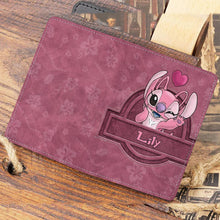 Load image into Gallery viewer, Personalized Ohana Passport Holder Custom Name Travel Gift for Couples