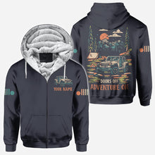 Load image into Gallery viewer, Personalized Adventure Jeep Hoodie All Over Print Custom Name Gift