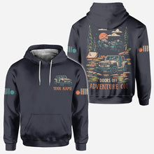 Load image into Gallery viewer, Personalized Adventure Jeep Hoodie All Over Print Custom Name Gift