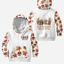 Load image into Gallery viewer, Personalized Halloween and Thanksgiving Hoodie & Leggings Set Custom Name Fall Gift