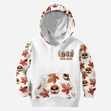 Load image into Gallery viewer, Personalized Halloween and Thanksgiving Hoodie & Leggings Set Custom Name Fall Gift