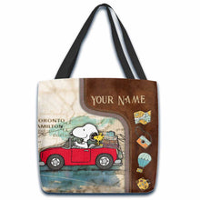 Load image into Gallery viewer, Personalized Travel Tote Bag with Custom Name for Mom/Dad