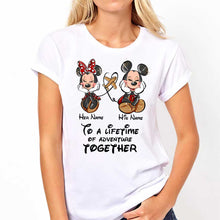 Load image into Gallery viewer, Personalized Disney Adventure T-shirt & Hoodie for Couples