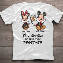 Load image into Gallery viewer, Personalized Disney Adventure T-shirt & Hoodie for Couples