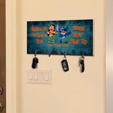 Load image into Gallery viewer, Personalized Ohana Key Rack Custom Family Name Gift for Home
