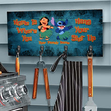 Load image into Gallery viewer, Personalized Ohana Key Rack Custom Family Name Gift for Home