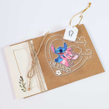 Load image into Gallery viewer, Personalized LED Acrylic Heart Ornament for Couples Christmas Gift