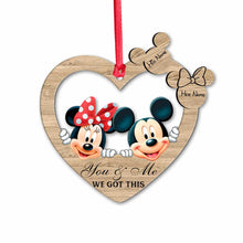 Load image into Gallery viewer, Personalized Christmas Mouse Ornament Custom Name Gift for Couples