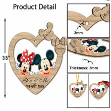 Load image into Gallery viewer, Personalized Christmas Mouse Ornament Custom Name Gift for Couples