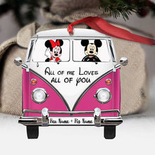 Load image into Gallery viewer, Personalized Christmas Mouse Ornament Custom Name Gift for Couples