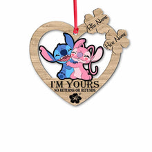 Load image into Gallery viewer, Personalized Christmas Ohana Ornament Custom Name Gift for Couples