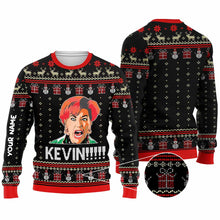 Load image into Gallery viewer, Personalized Christmas Sweater Custom Name Festive Gift