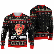 Load image into Gallery viewer, Personalized Christmas Sweater Custom Name Festive Gift