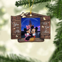 Load image into Gallery viewer, Personalized Christmas Mouse Ornament Custom Name Gift for Couples