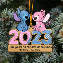 Load image into Gallery viewer, Personalized Acrylic Ohana Christmas Ornament Custom Names 2023 Gift