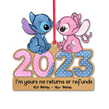 Load image into Gallery viewer, Personalized Acrylic Ohana Christmas Ornament Custom Names 2023 Gift
