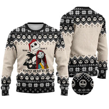 Load image into Gallery viewer, Personalized Christmas Sweater Unique Nightmare Before Christmas Gift